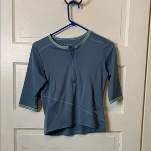 TREK Blue Half-Zip Top